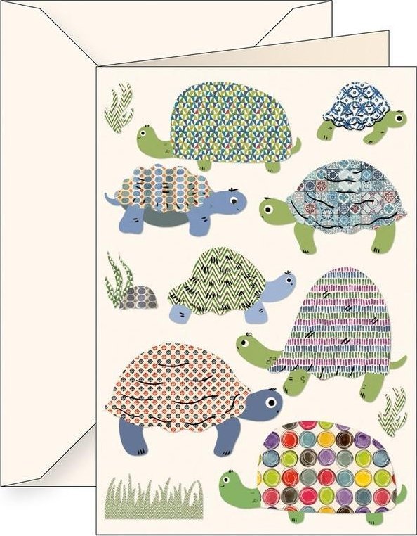 Karnet B6 + koperta 6118 Żółwie