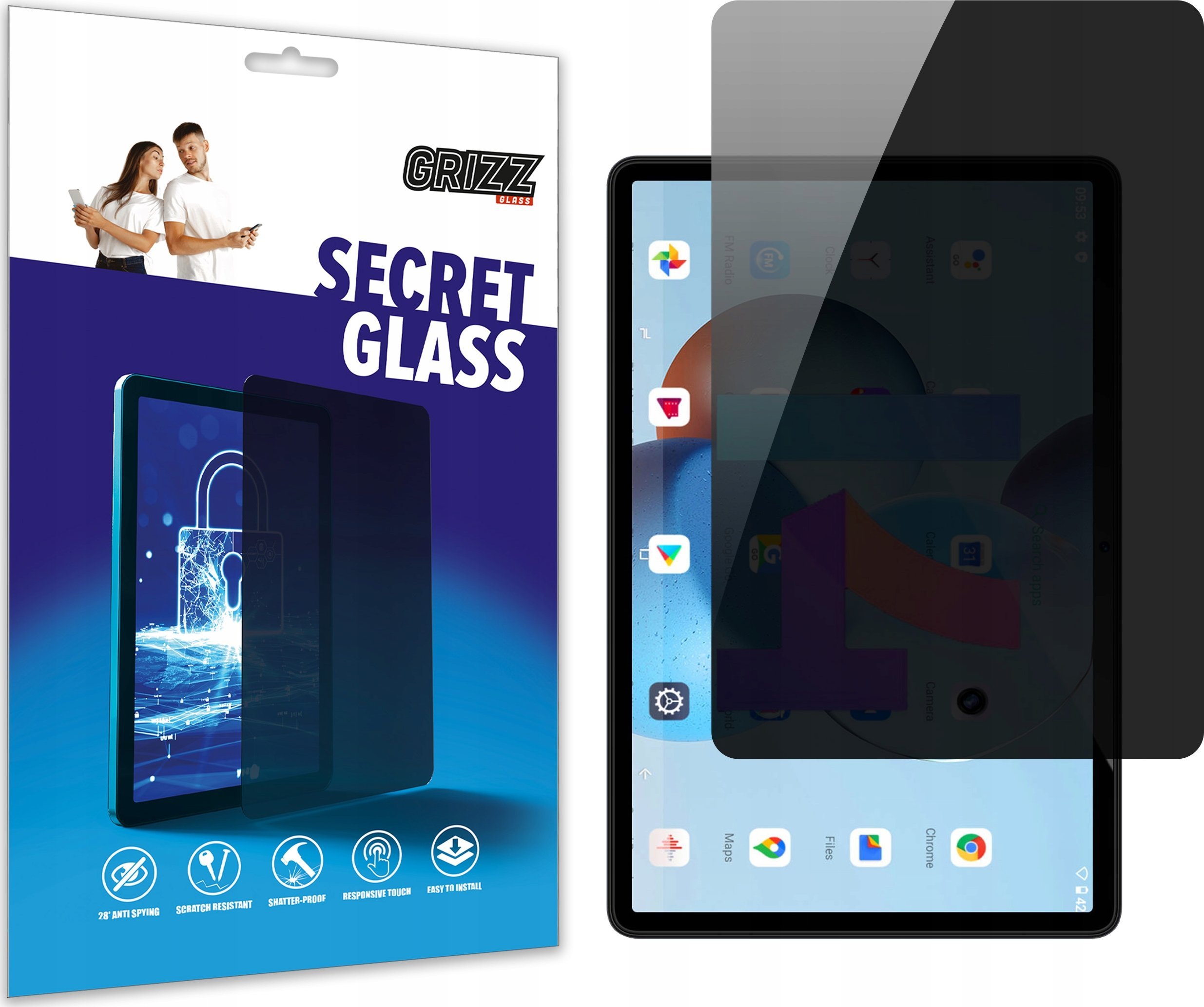 GrizzGlass Szkło prywatyzujące GrizzGlass SecretGlass do Doogee T30E