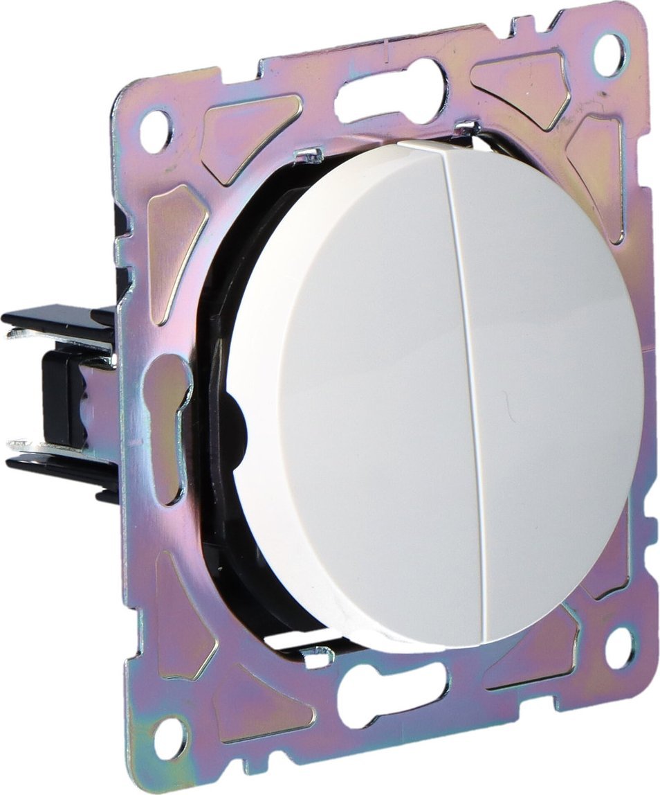 Onnline Włącznik podwójny, biały, BETA ONNLINE