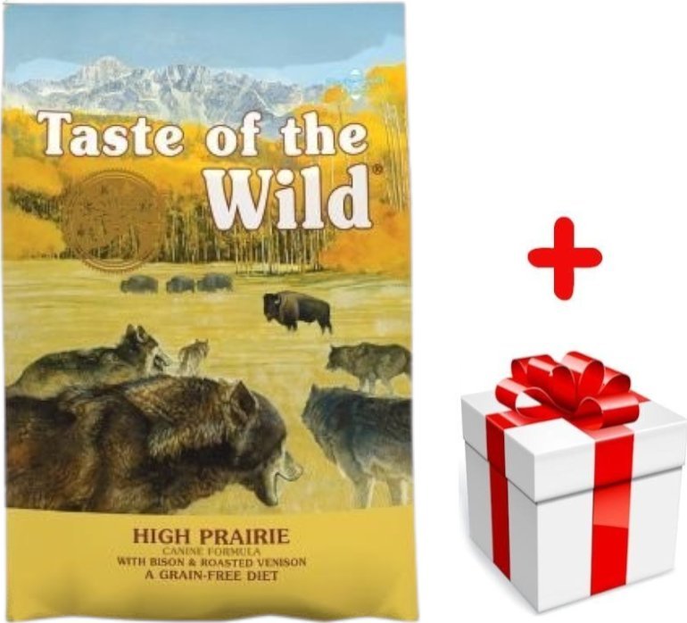 Taste of the Wild TASTE OF THE WILD High Prairie 5,6kg + niespodzianka dla psa GRATIS!