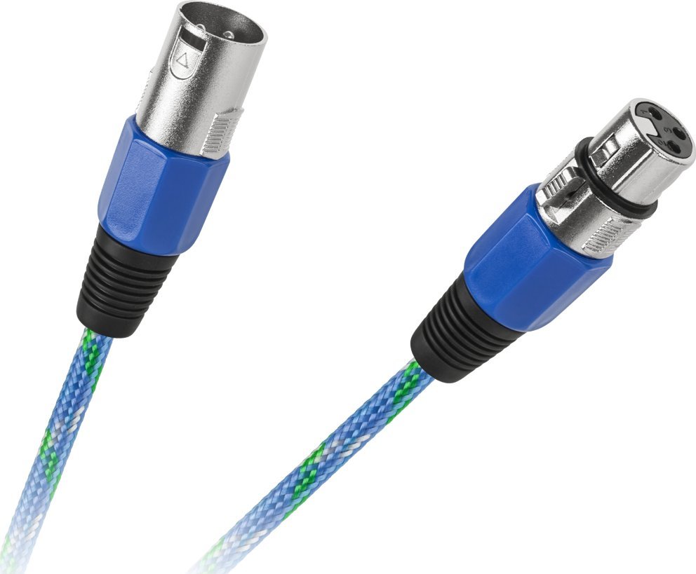Kabel XLR - XLR 3m niebieski (KPO2754-3)