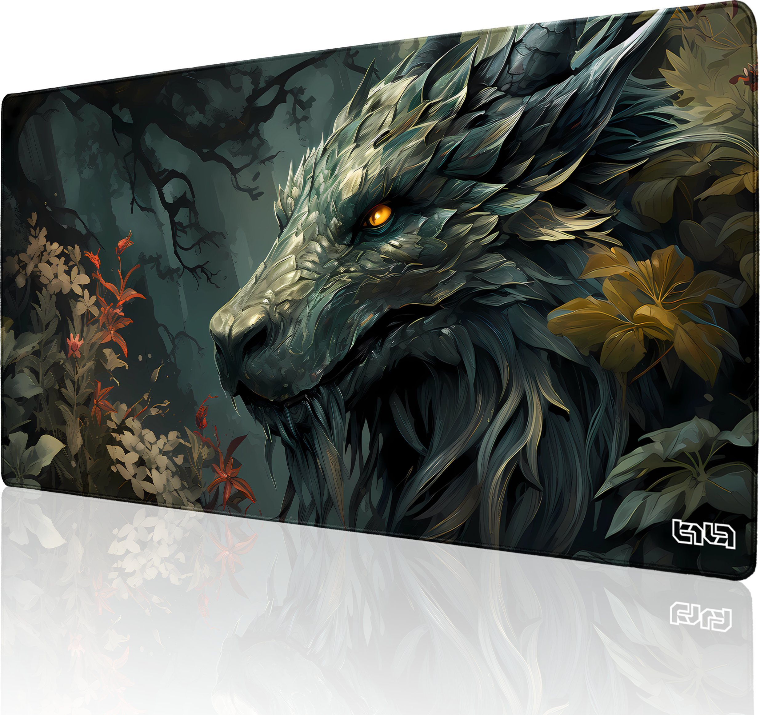Podkładka Tilt PODKŁADKA POD MYSZ MYSZKĘ Leśny Smok 100x50 TILT Gamingowa XL Na biurko