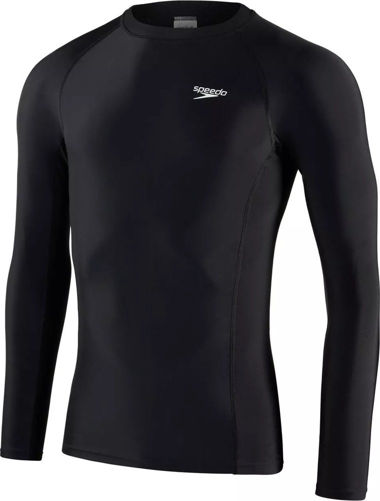Męska koszulka uv Speedo LS SP TOP AM black/white rozmiar XL