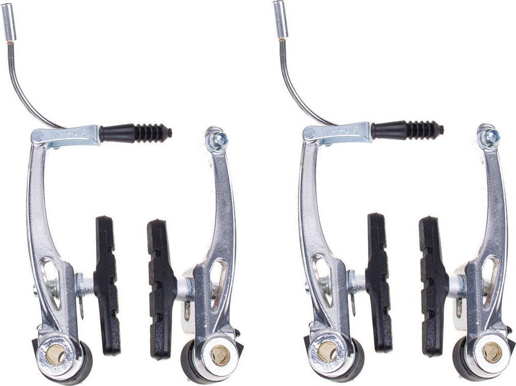 Xingtai City Szczęki hamulca V-brake aluminiowe srebrne kpl. na rower YX-C230 Uniwersalny