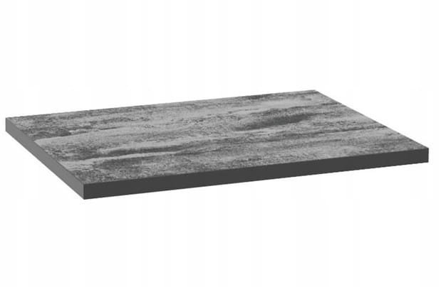 Blat łazienkowy uniwersalny 60x46cm Czarny beton płyta meblowa laminowana