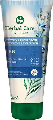 Farmona Herbal Care Odżywka do włosów w tubie Len odbudowująca 200 ml