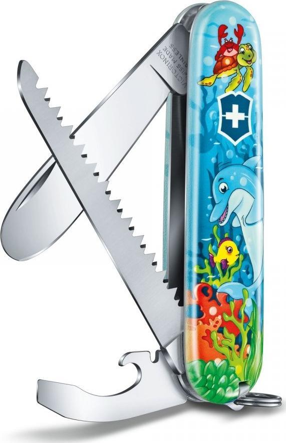 Victorinox Zestaw dla dzieci scyzoryk My First Victorinox, zwierzęca edycja DELFIN Skip 0.2373.E1