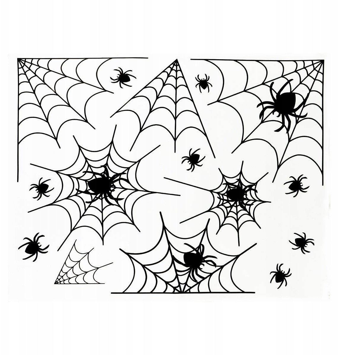 Dekoracja elektrostatyczna pajęczyna