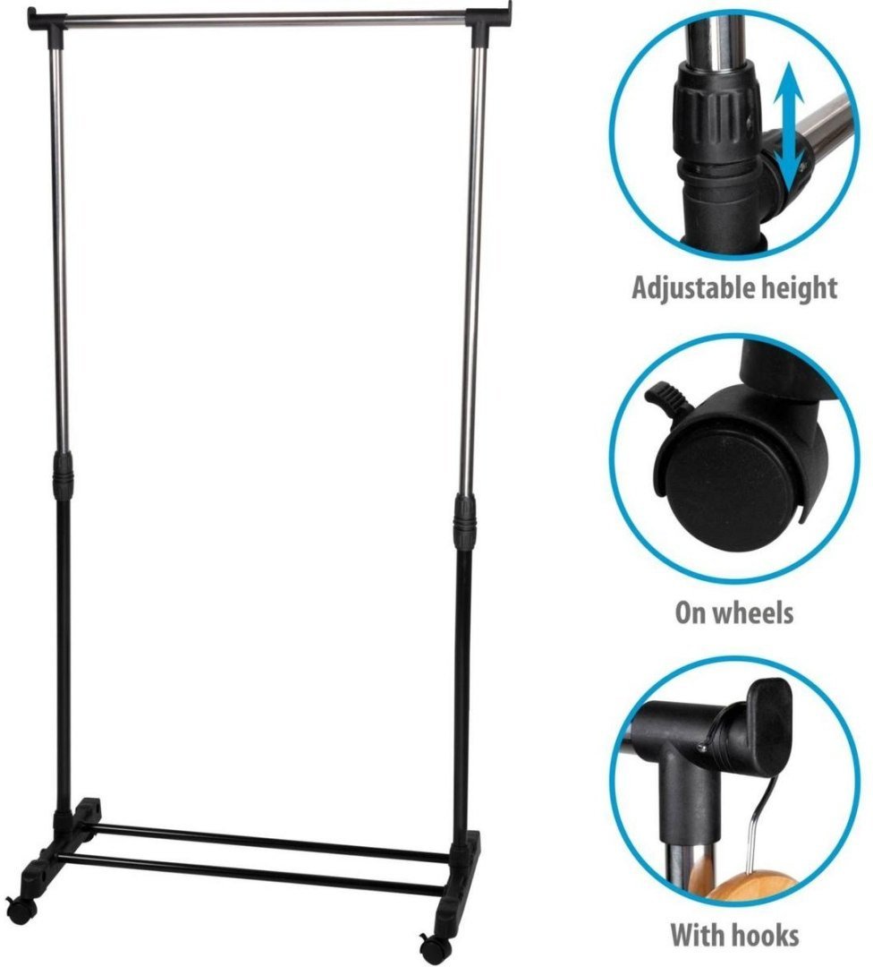 SZAFA GARDEROBA WIESZAK 78x41x91-159CM ALPINA