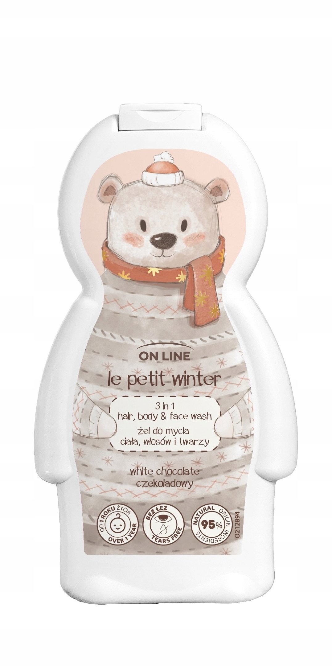 Forte Sweeden Zimowy Miś Żel do mycia ciała włosów i twarzy 3w1 350 ml