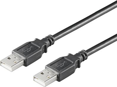 Kabel USB Goobay USB-A - USB-A 3 m Czarny (93594)