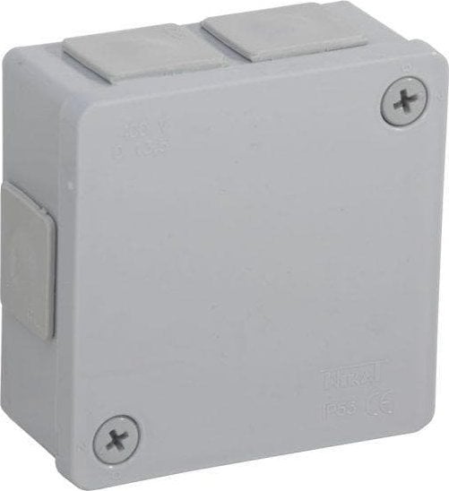 ViPlast Puszka natynkowa pusta 6 wlotów VIPLAST VP-22 SZARA IP55 86x86x40mm 022-03