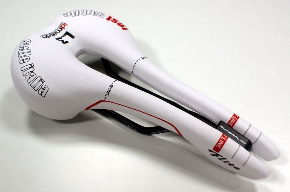 Selle Italia Siodło SELLE ITALIA FLITE SUPERFLOW MANGANESE (id match - L3) manganese tube 7, białe, testowe zestaw SIT-0000000000153 (NEW)
