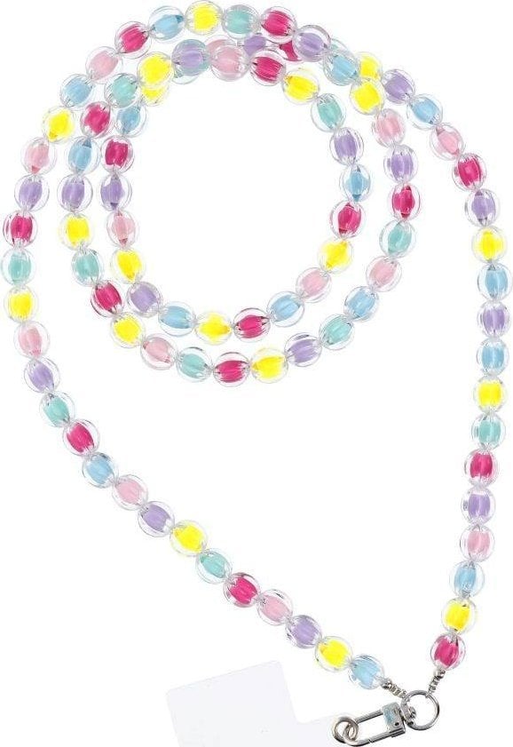 Hurtel Zawieszka COLORFUL do telefonu / długość sznura 120cm (60cm w pętli) / na szyję - mutlicolor