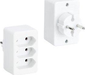 Bachmann BACHMANN multi-wtyczka 3xEuro, biała 3x2.5A/230V