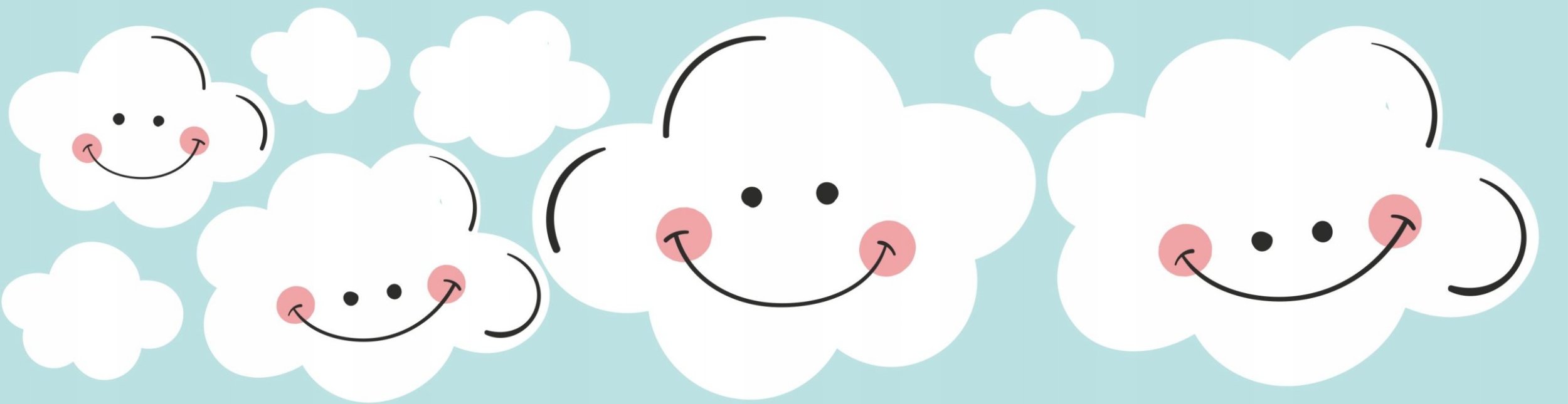 naSciane Naklejki chmurka styl skandynawski chmurki