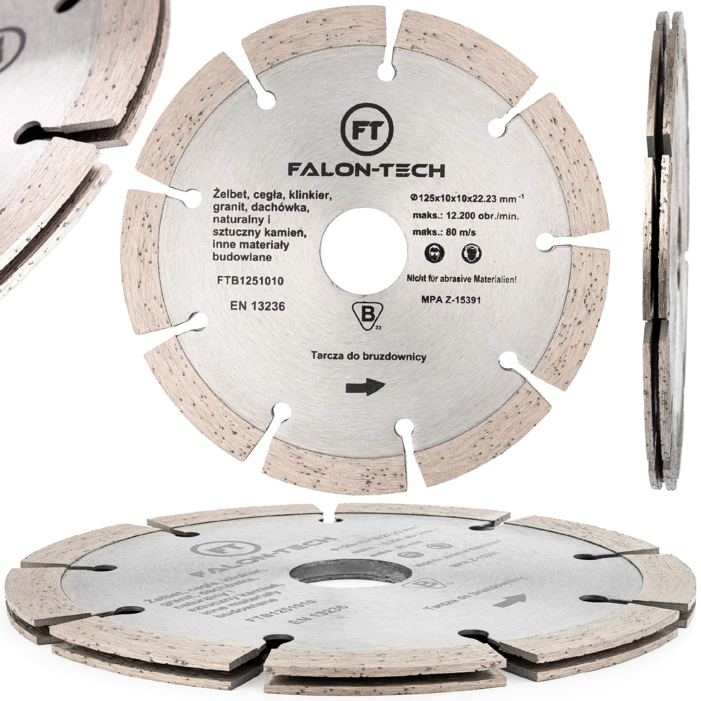 Tarcza diamentowa do bruzdownicy 125 mm 101022,23 Falon-Tech