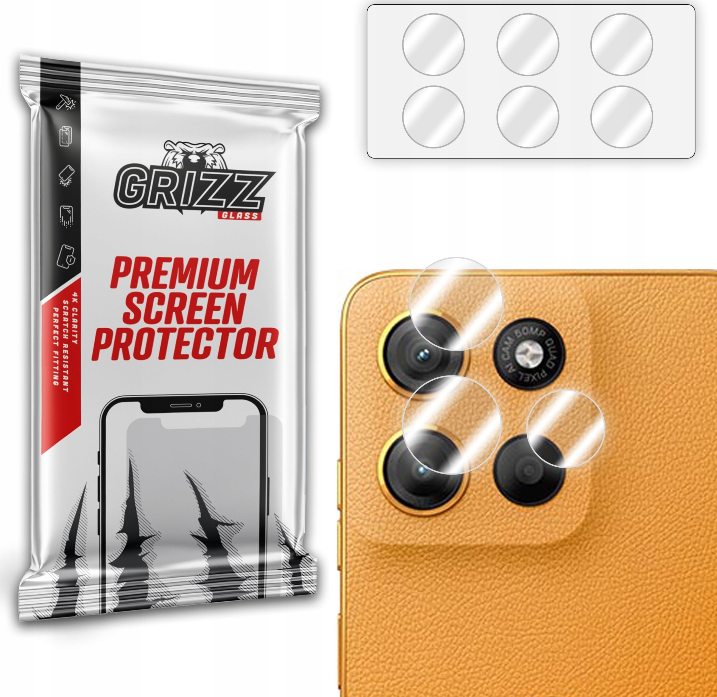 Szkło na aparat GrizzGlass HybridGlass Camera do Motorola Moto G15