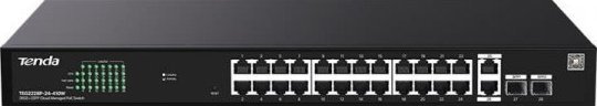 Switch zarządzalny Tenda TEG2228P-24-410W 26x1GbE + 2SFP PoE 410W