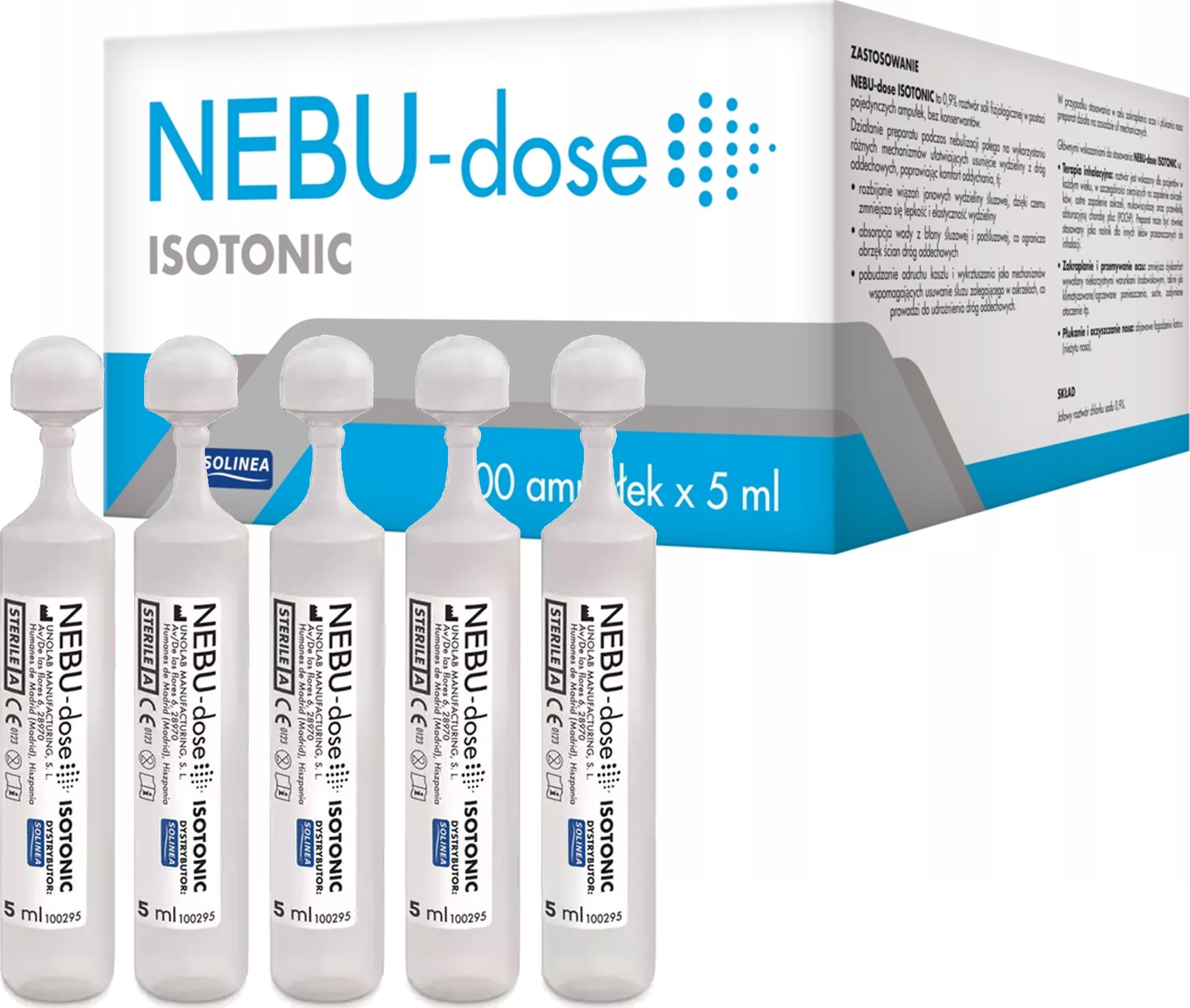 Osram SÓL FIZJOLOGICZNA DLA NIEMOWLĄT AMPUŁKI DO INHALACJI NaCl 0,9% 5x5ml