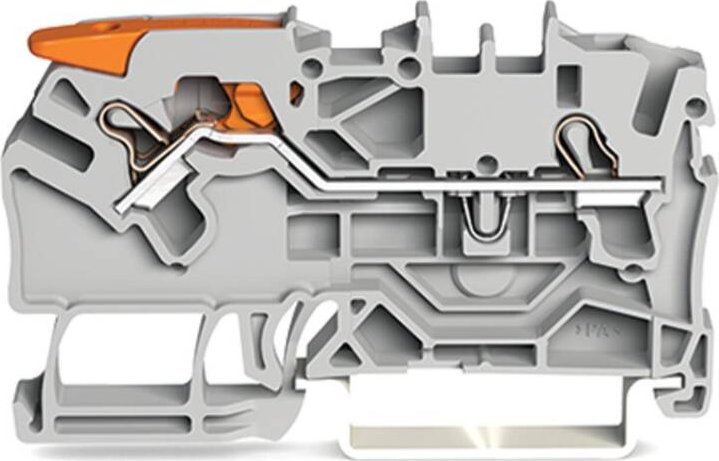 Wago Wago złączka 2-przewodowa przelotowa na szynę DIN 2,5mm2 2102-1201 1szt