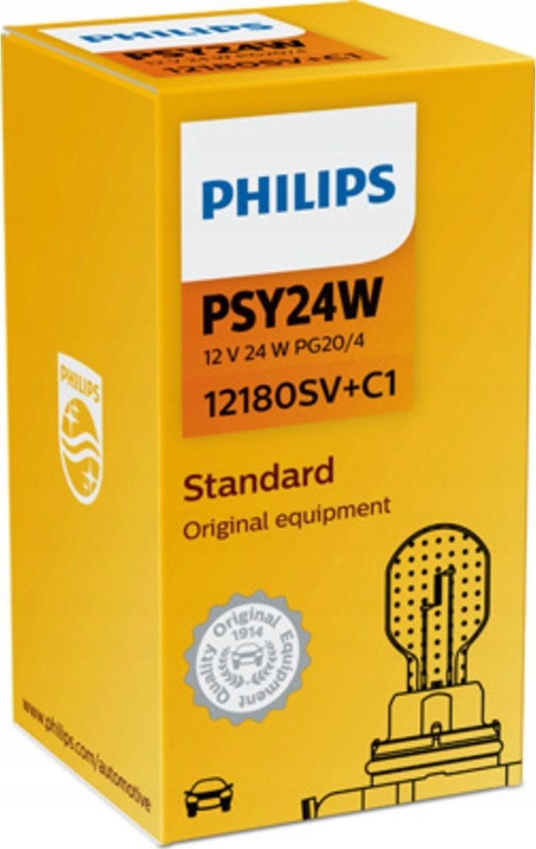 Philips ŻARÓWKA PSY24W 12V/24W PG20/4 SILVERVISION 1SZT