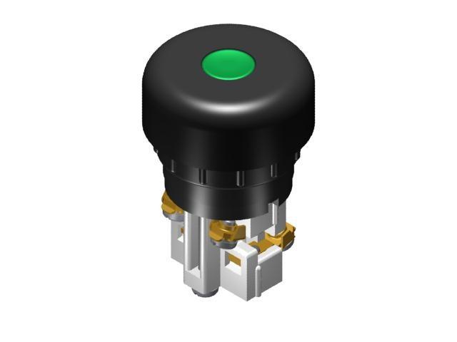 Promet Przycisk sterowniczy 38mm zielony z samopowrotem - W0-N1-1UP Z