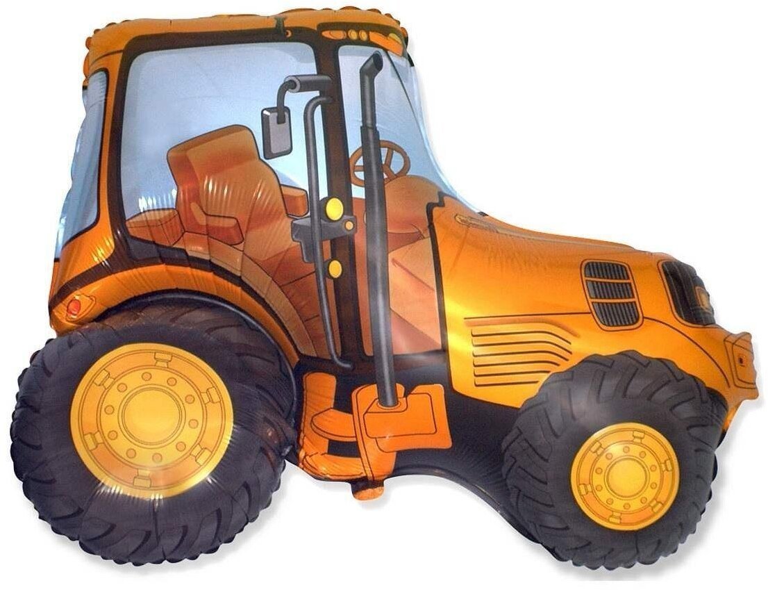 Balon foliowy 61cm Traktor pomarańczowy