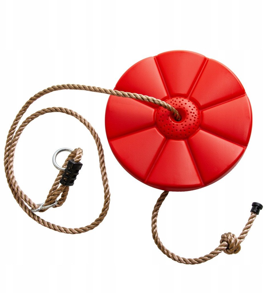 Huśtawka Linowa Siedzisko Kwiatek Czerwone 27,5 cm