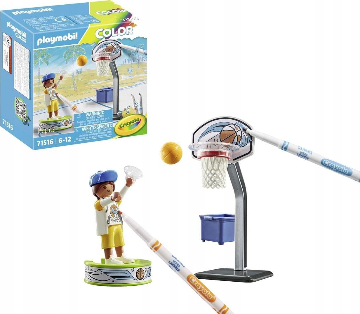 Playmobil Zestaw z figurkami Color 71516 Skater z piłkš do koszykówki