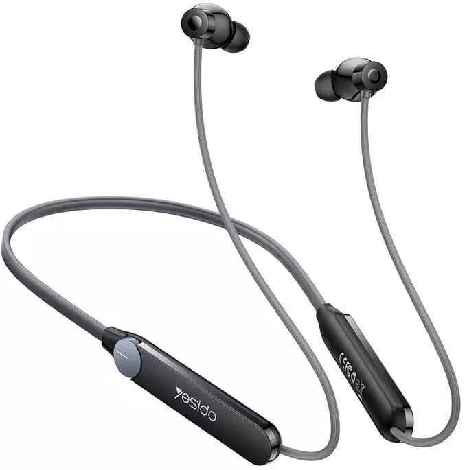 Słuchawki Yesido Słuchawki Sportowe YSP22 BT 5.3 500mAh, LED, Bezprzewodowe, BLACK/CZARNY
