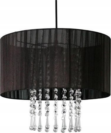 Lampa wisząca Lampex Wenecja 153/1 Czarna Lampa Wisząca Nowoczesny Żyrandol