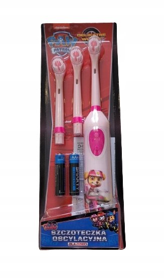 Psi Patrol Szczoteczka oscylacyjna dla dzieci MOTO różowa