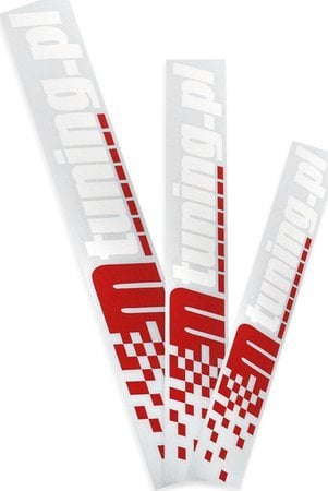 MTuning Naklejka Mtuning Czerwono-Biała 60cm