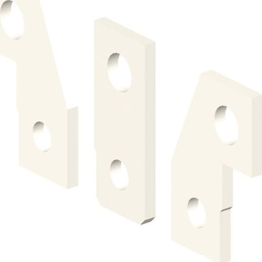 Eti-Polam Przyłącza szynowe rozszerzone 3P 250A ETIBREAK ZB2S 250/3 (1kpl=3szt.) 004671984