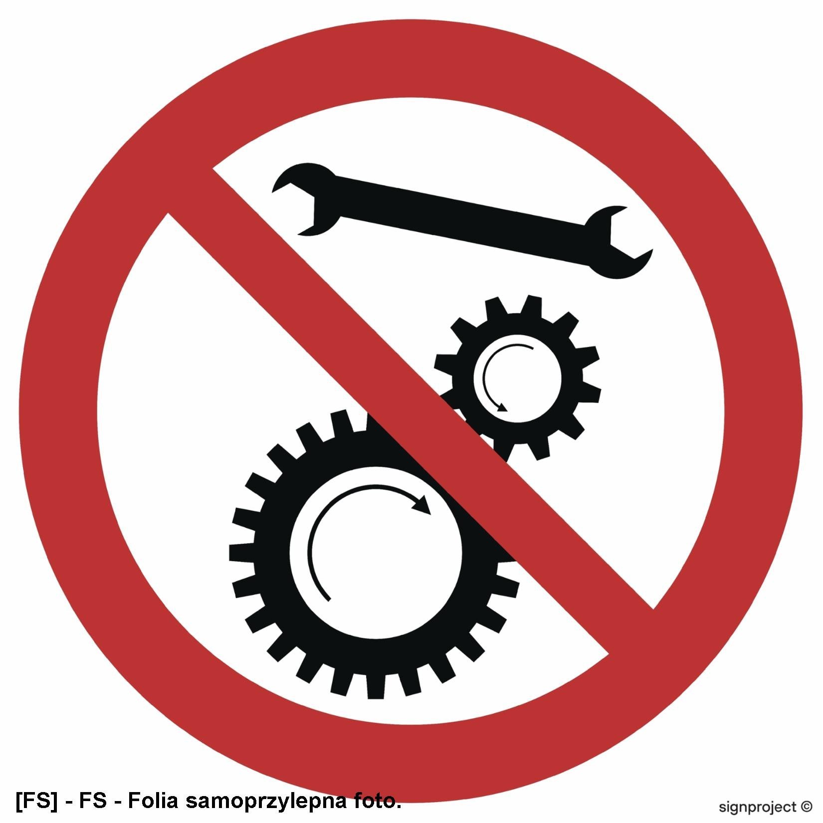 GB029 - Zakaz naprawiania urządzenia w ruchu 500x500