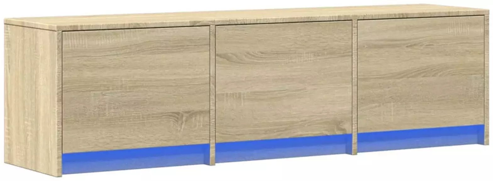 vidaXL Szafka pod telewizor z LED z szufladą Sonoma 140 x 34 x 40 cm