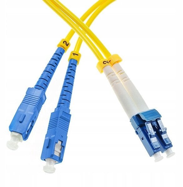Patchcord SM SC/UPC-LC/UPC duplex 1m 9/125 3.0mm G652D