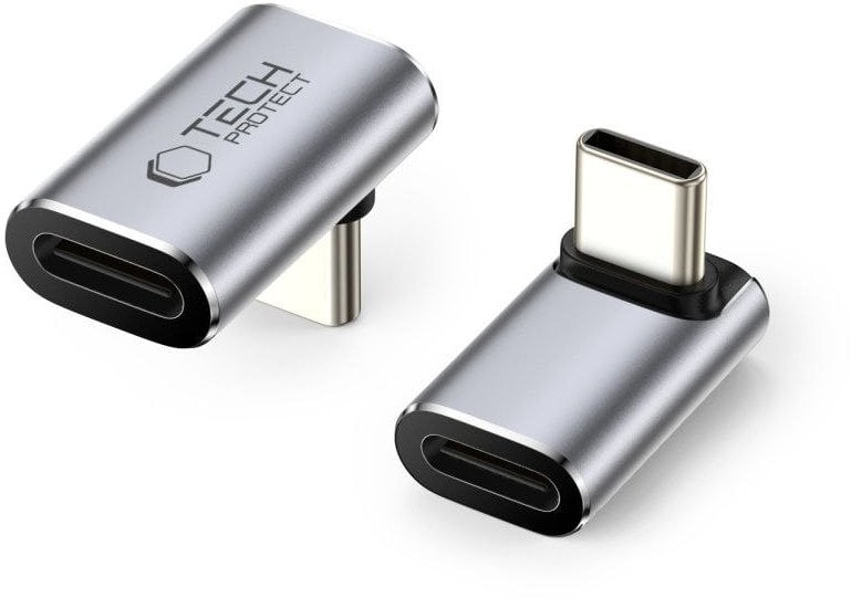TECH-PROTECT ULTRABOOST AA02 ANGLE ADAPTER TYPE-C GREY