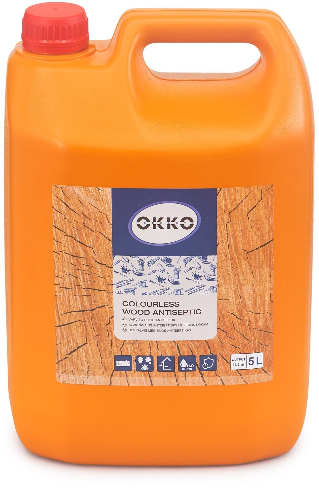WOOD ANTISEPTIC OKKO T COLORLESS 5 L