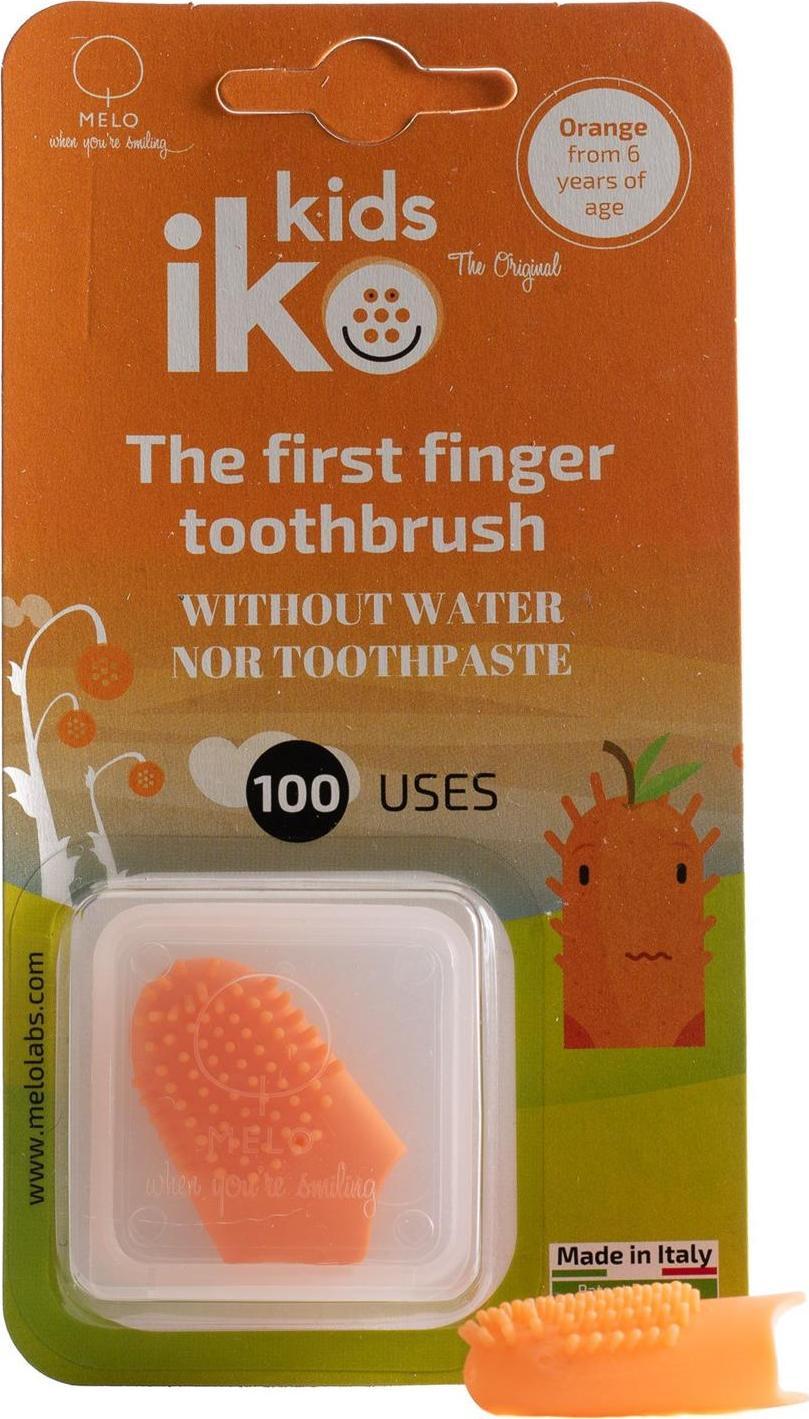 IKO IKO KIDS Kieszonkowa szczoteczka do zębów pomarańczowa one size