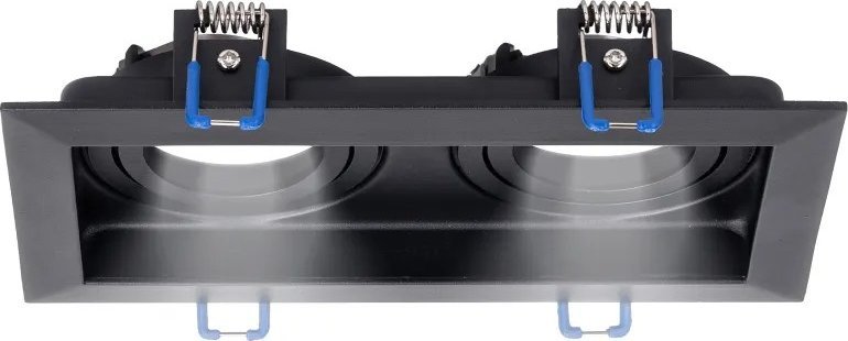 Aigostar Podtynkowa oprawa sufitowa podwójna + gniazda GU10 Sufitowa lampa pierścieniowa + uchwyt lampy GU10