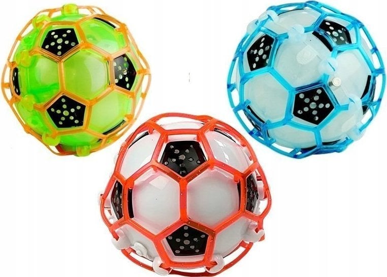 Skacząca tańcząca piłka futbolowa światło dźwięk 3634 Lean Toys