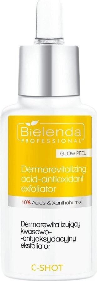BIELENDA PROFESSIONAL_C Shot Glow Peel dermorewitalizujący kwasowo - antyoksydacyjny eksfoliator 10% 30ml