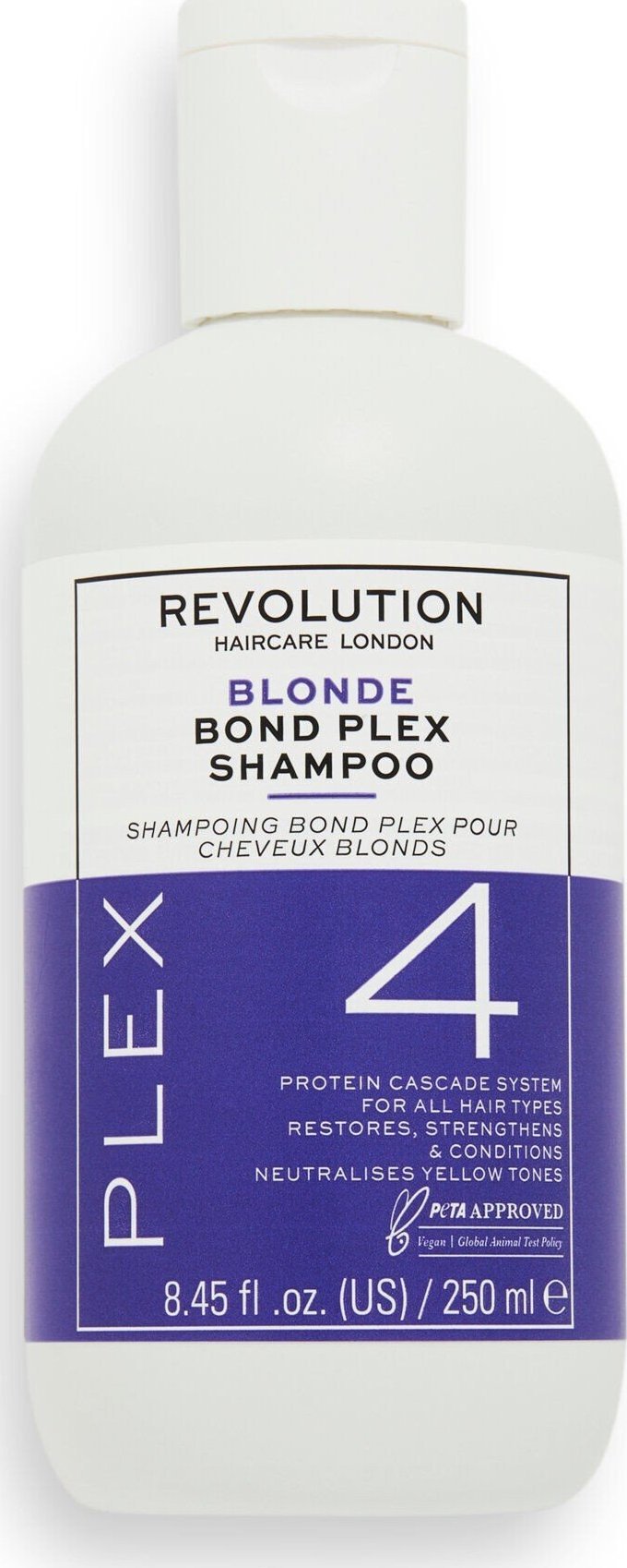 MAKE UP REVOLUTION Revolution Haircare Plex 4 Blonde Bond Plex Shampoo Szampon do włosów blond 250ml