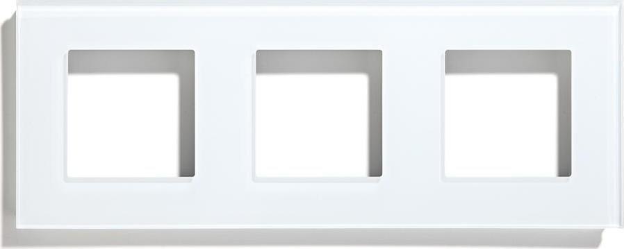 RTX Ramka Szklana Biała 3-Polowa do Systemu RTX SH