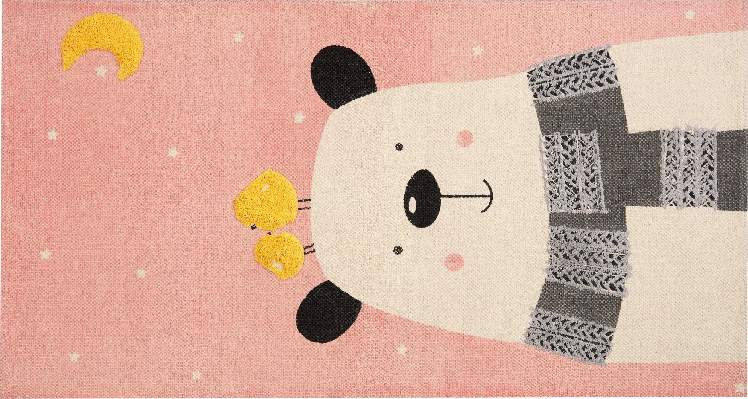 Beliani Dywan dziecięcy bawełniany motyw misia 80 x 150 cm wielokolorowy TAPAK