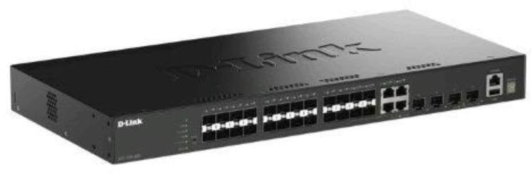Switch D-Link DGS-1530-28SC Smart Managed Gigabit Stack Switch 4x 10G 20x 1Gbit/s Fiber (SFP) 4x 1G SFP/RJ45 Combo Ports 4x 10Gbit/s Fiber