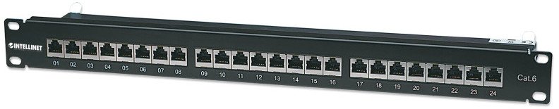 Intellinet Network Solutions patch panel 19'' 24 porty STP kat. 6 czarny 720038