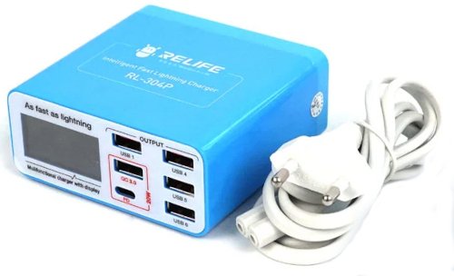 ŁADOWARKA SERWISOWA ZEWNĘTRZNA 6xUSB RELIFE RL-304P